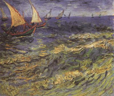 Vincent Van Gogh Seascape at Saintes-Maries (nn04)